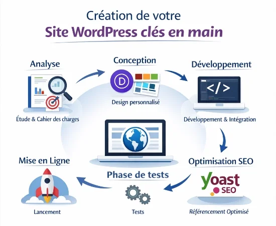 Une création de site WordPress clés en main pensée pour la performance